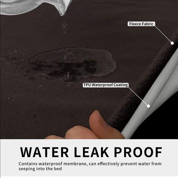 Easy-Going 100% Waterproof Fleece Bed Cover Washable Furniture Protector Cover - Picture 3 of 8